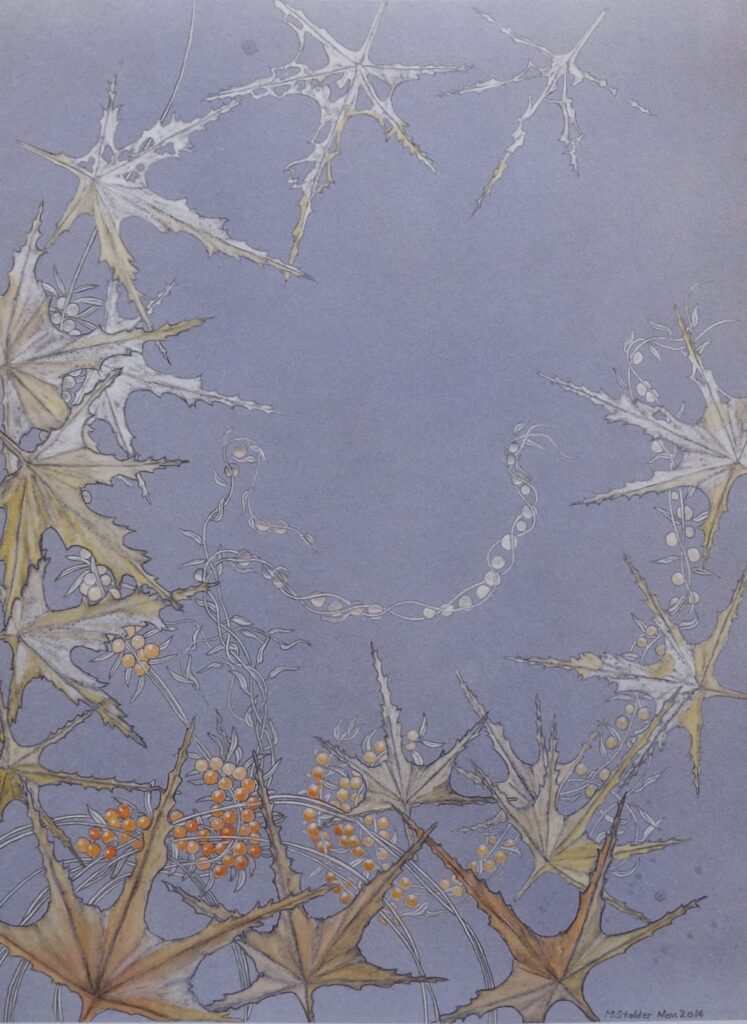 "Autumn leaves", 2015, watercolor